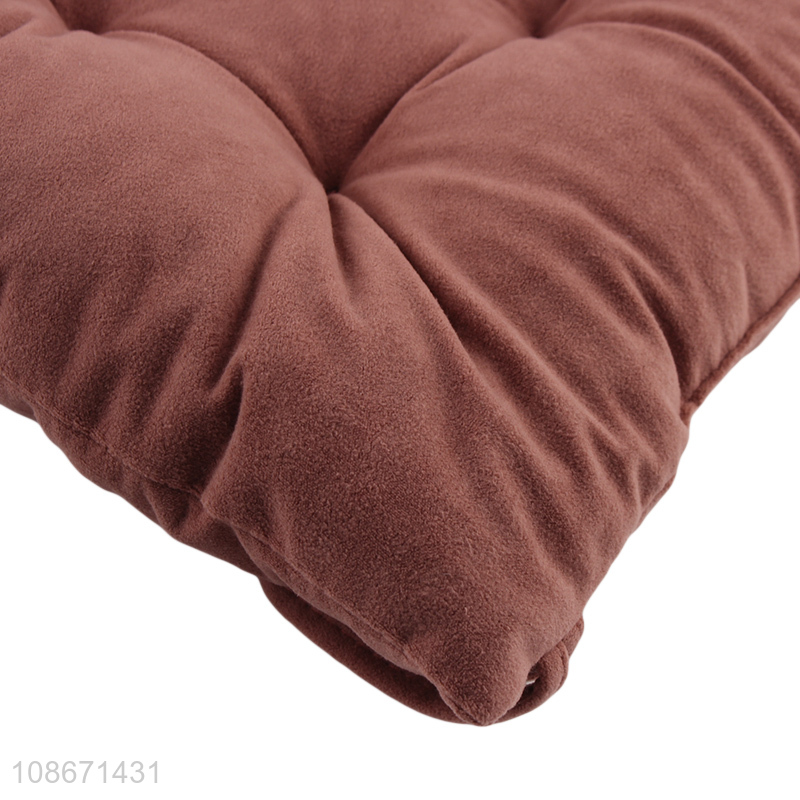 Good quality square soft thick chair cushion with ties for indoor