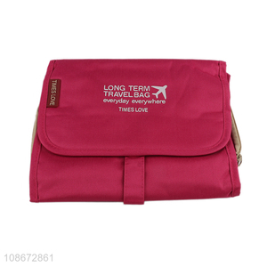 Wholesale 3-in-1 outdoor waterproof folding travel toiletry bag makeup bag