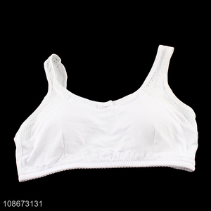 High quality thin breathable sports bra wire free bra for teen girls