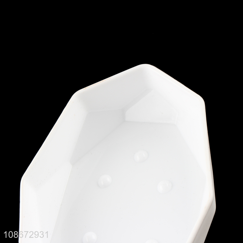 New product creative geometric plastic soap holder bathroom soap dish