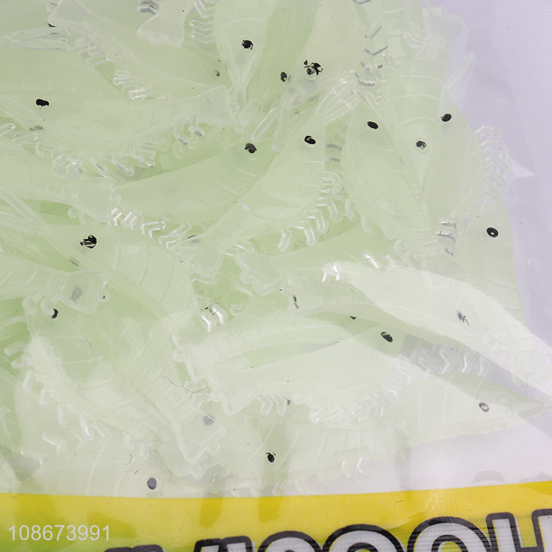 Hot products glow-in-the-dark shrimp bionic bait for outdoor fishing