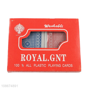 Hot selling waterproof <em>poker</em> <em>cards</em> set plastic playong <em>cards</em> set