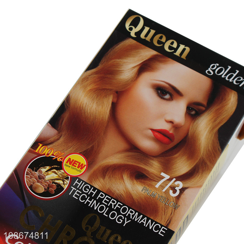Wholesale permanent palm yellow hair dye hair colorant for women