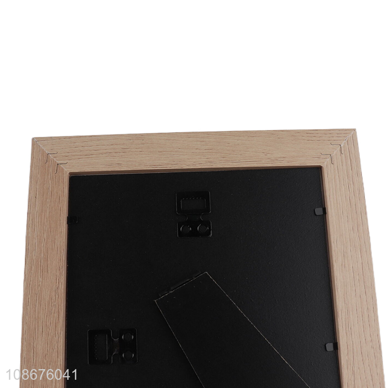 Wholesale 8 Inch Tabletop Standing Wood Grain MDF Picture Frames