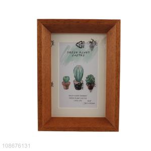 Good Price 6 Inch Rustic Wood Grain MDF Display Picture Frame