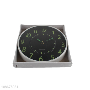 Good quality mute luminous quartz wall clock for living room decor