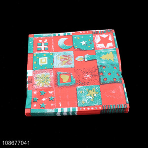 Good selling eco-friendly christmas series wood pulp paper tissue wholesale