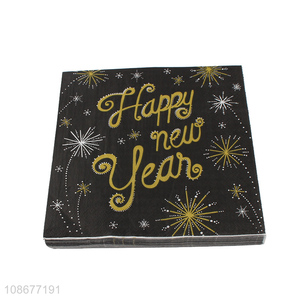 Hot items happy new year party table decoration paper tissue for sale