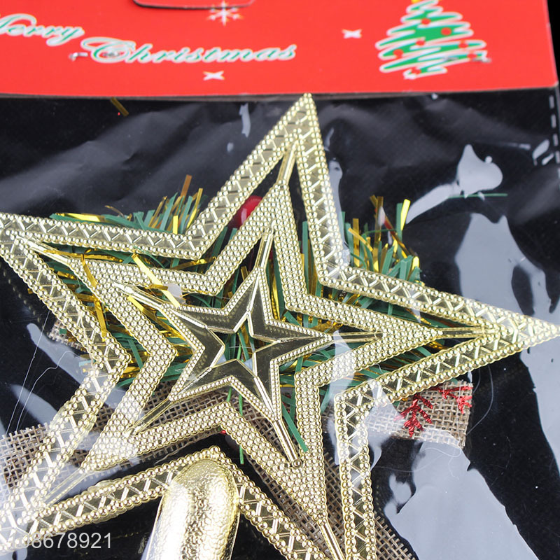 China factory christmas decoration christmas tree topper star for sale