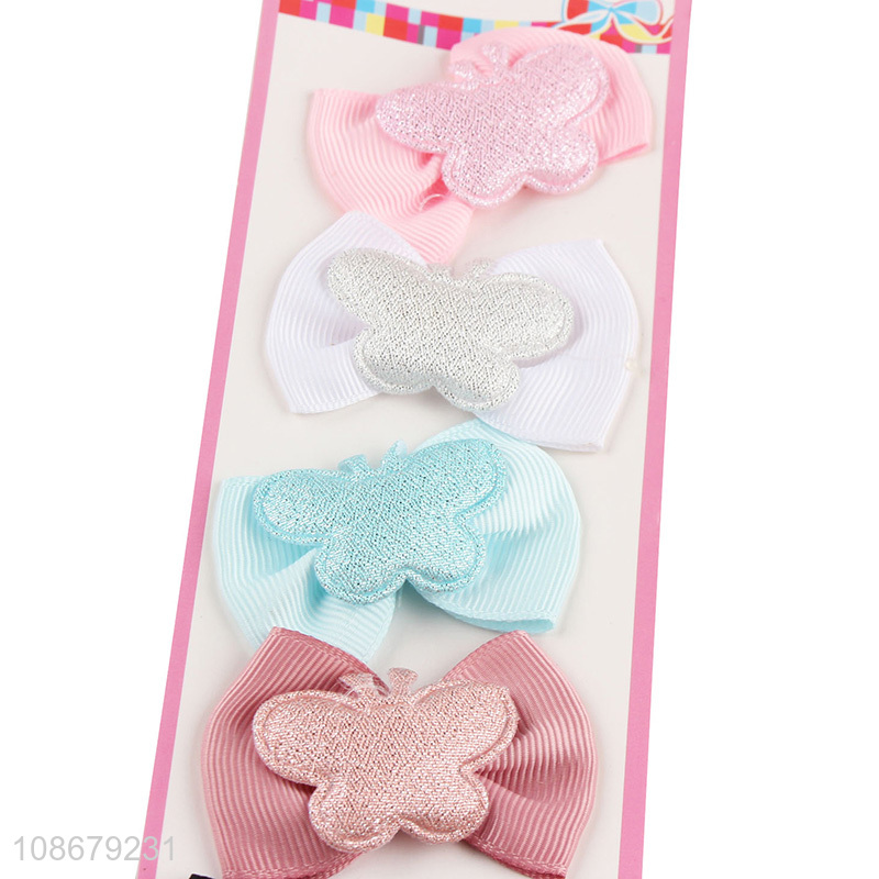 China products bowknot 6pcs girls hair ring hair rope for hair decoration