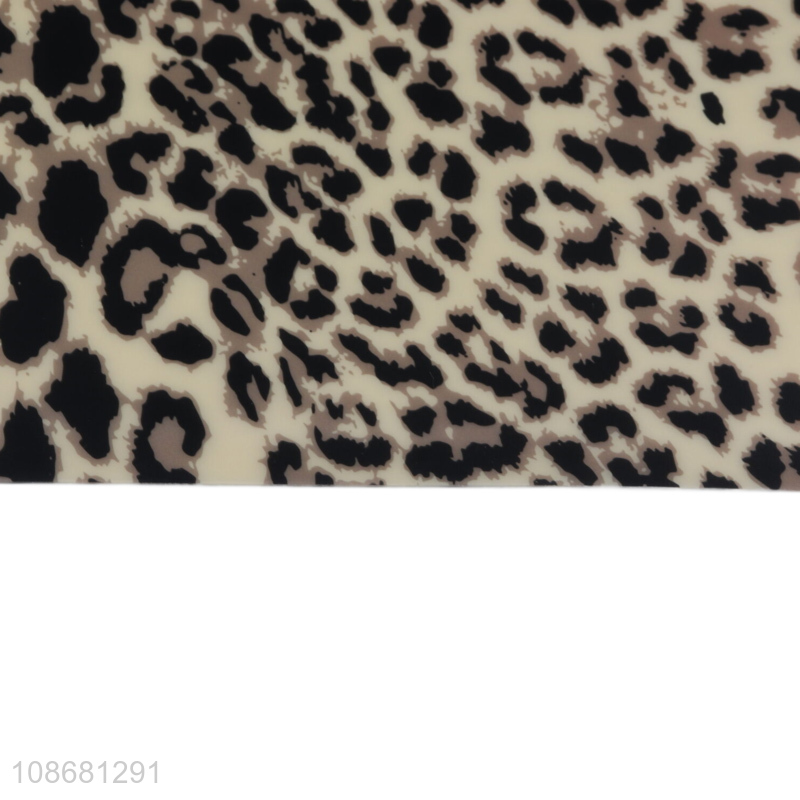 Good price non-slip leopard print pvc placemat washable table mat