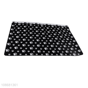 Wholesale waterproof pet food and water bowl placemat for dogs and cats