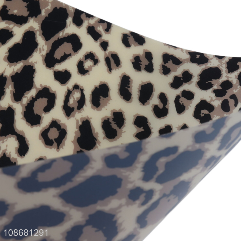 Good price non-slip leopard print pvc placemat washable table mat