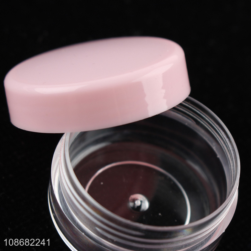 Top sale plastic cosmetic jar loose powder jar wholesale