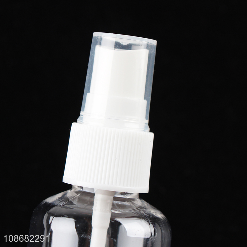 Top selling cosmetic plastic spray bottle with spray pump wholesale