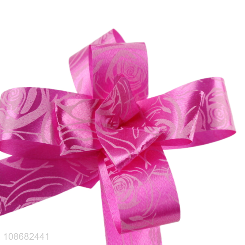 Latest products gifts box packaging pull bow pull flower ribbon