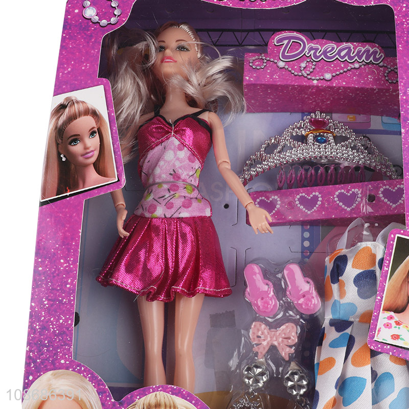 China factory girls princess doll set beauty doll gifts set