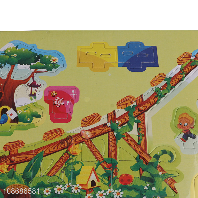 Wholesale 33 pieces DIY 3D amusement park puzzle for girls boys