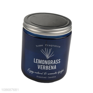 Hot items glass jar scented candle aromatherapy candle with lid