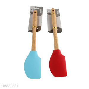 Hot selling non-stick silicone baking spatula cake cream butter spatula