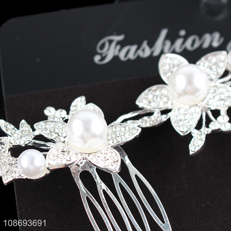 Top selling fashion women wedding headdress hair decoration haipin wholesale