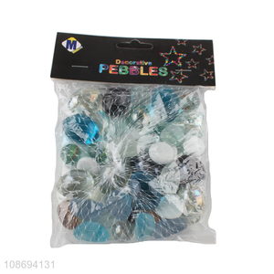 Good quality colorful glass marbles for craft, bonsai & aquarium