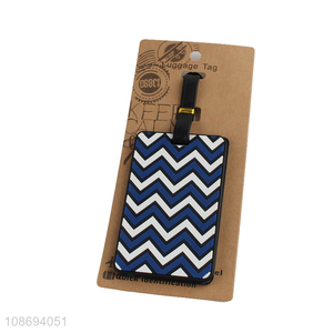 Factory supply wavy pattern luggage tag baggage tag suitcase tag