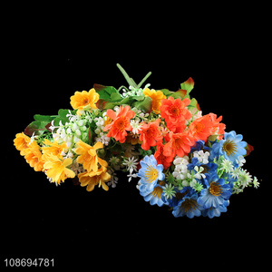 Good quality natural 5heads artificial flower fake flower for indoor decoration