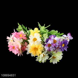 Latest products multicolor 5heads natural fake flower artificial flower for sale