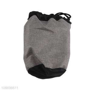 Factory wholesale portable polyester drawstring bag storage bag