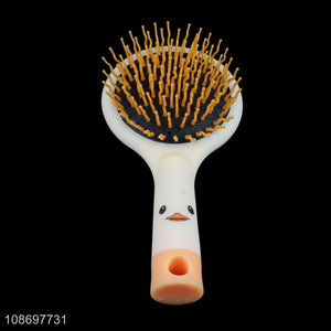 Hot selling cute cartoon massage airbag comb hairbrush with mirror