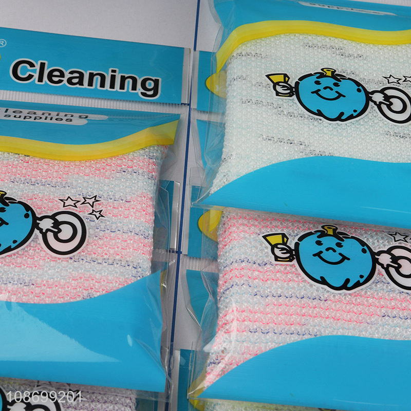 Hot selling durable dishwashing scrubbing sponge scouring pads dish scrubbers