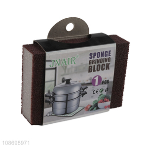 Good price durable emery cleaning sponge pot scrub sponge for kitchen