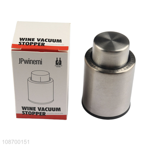 Best sale stainless steel  wine vacuum stopper for bar accessories