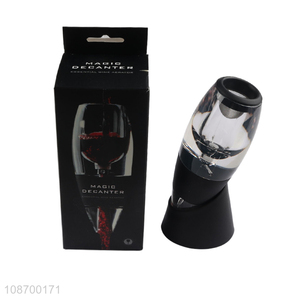 Top selling bar accessories magic red wine decanter wholesale