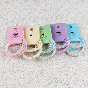 Hot items candy color elastic braided hair rope hair scrunchies for girls