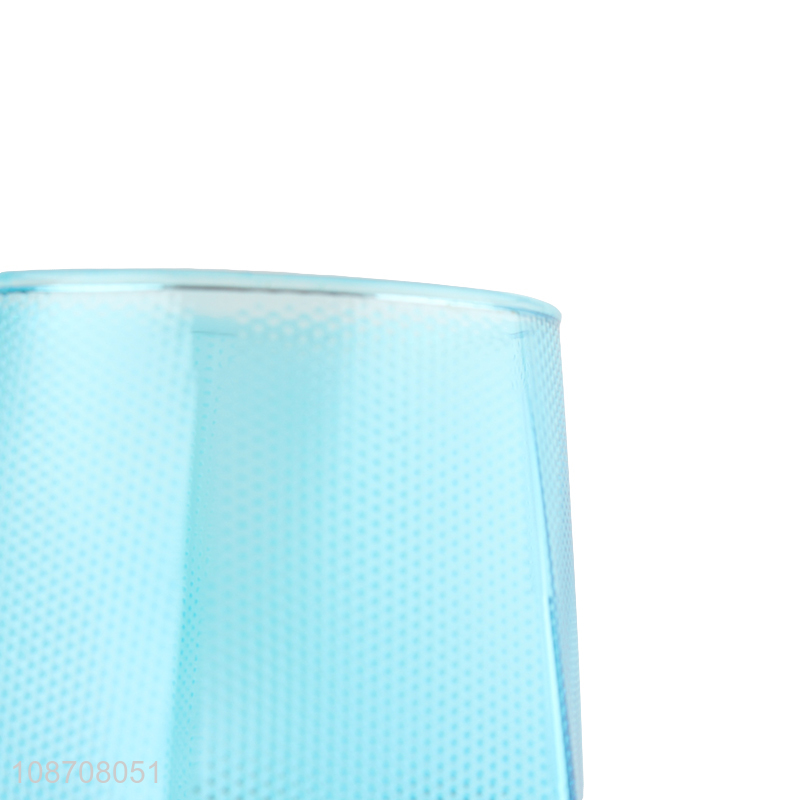 New design blue unbreakable glass water cup drinking cup wholesale