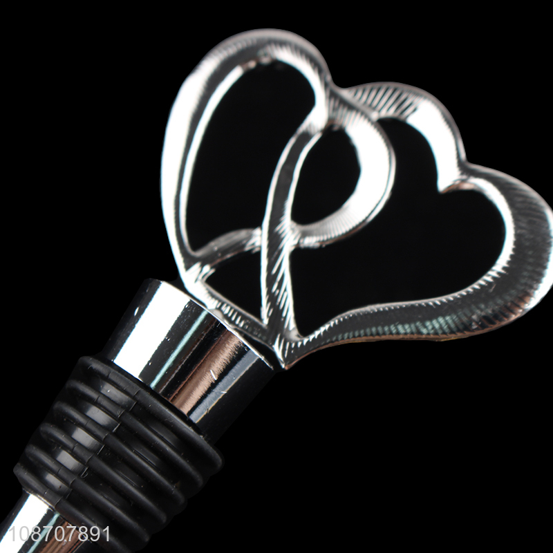Top products fresh-keeping sealed heart-shaped wine stopper for christmas