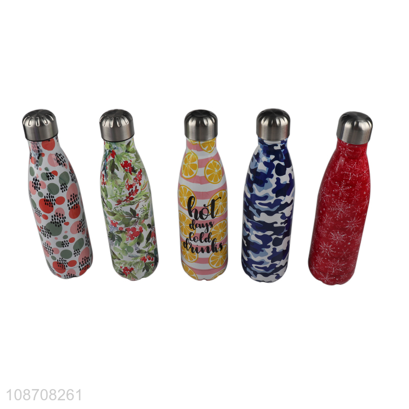 China products stainless steel portable vacuum insulated water bottle for sale