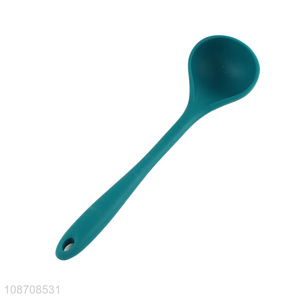 Hot items long handle silicone kitchen utensils soup ladle for sale