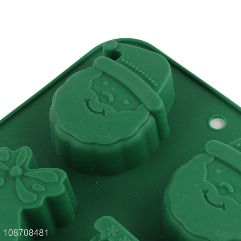 Top selling silicone non-stick christmas candy mold chocolate mold