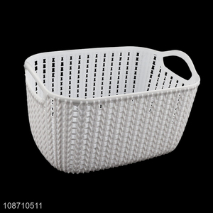 Good quality multi-purpose plastic storage basket bins for home office kitchen