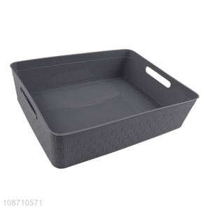 High quality multi-function plastic storage basket for kitchen shelves closet