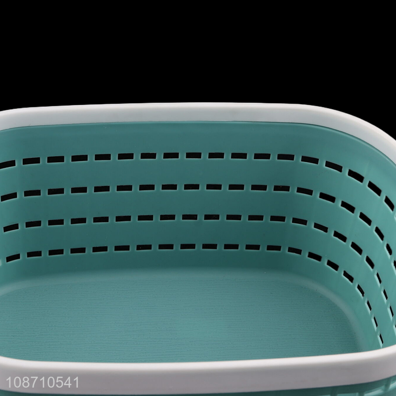 Hot selling multi-purpose plastic storage basket home kitchen organization bins