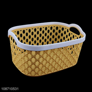 Hot product plastic storage basket bins home office kitchen pantry organizers