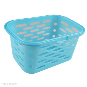 Good price multi-purpose plastic storage basket bins with handle for bathroom