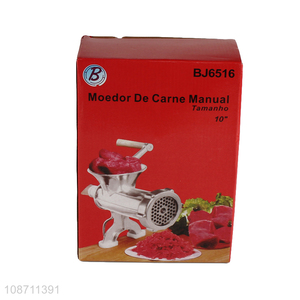 Hot products hand operated manual meat grinder meat mincer for kitchen