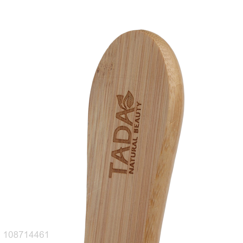 Custom logo bamboo massage hairbrush air cushion bristle comb