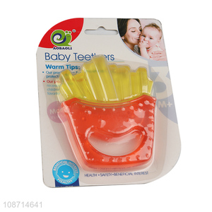 China products food silicone baby teether toy for baby bite