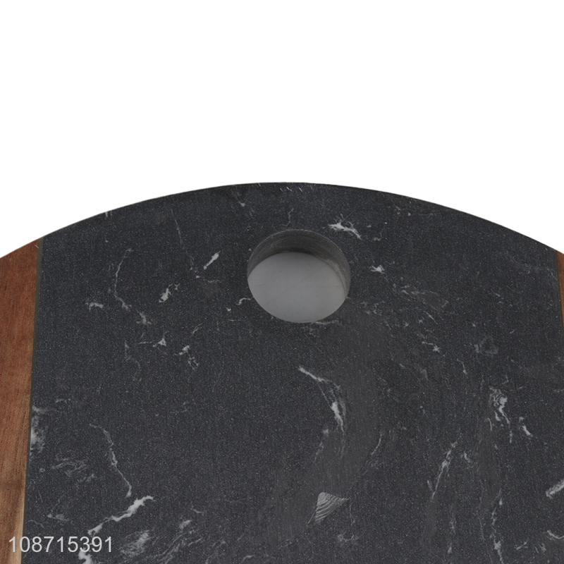 Wholesale custom artificial marble wooden cutting board bread cheese board